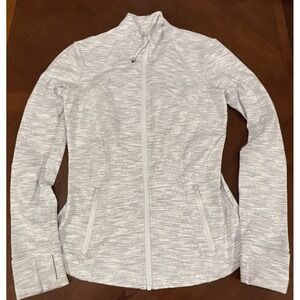 Lululemon Define Jacket, Wee Are From Space in Ice Grey Alpine White, SZ 8
